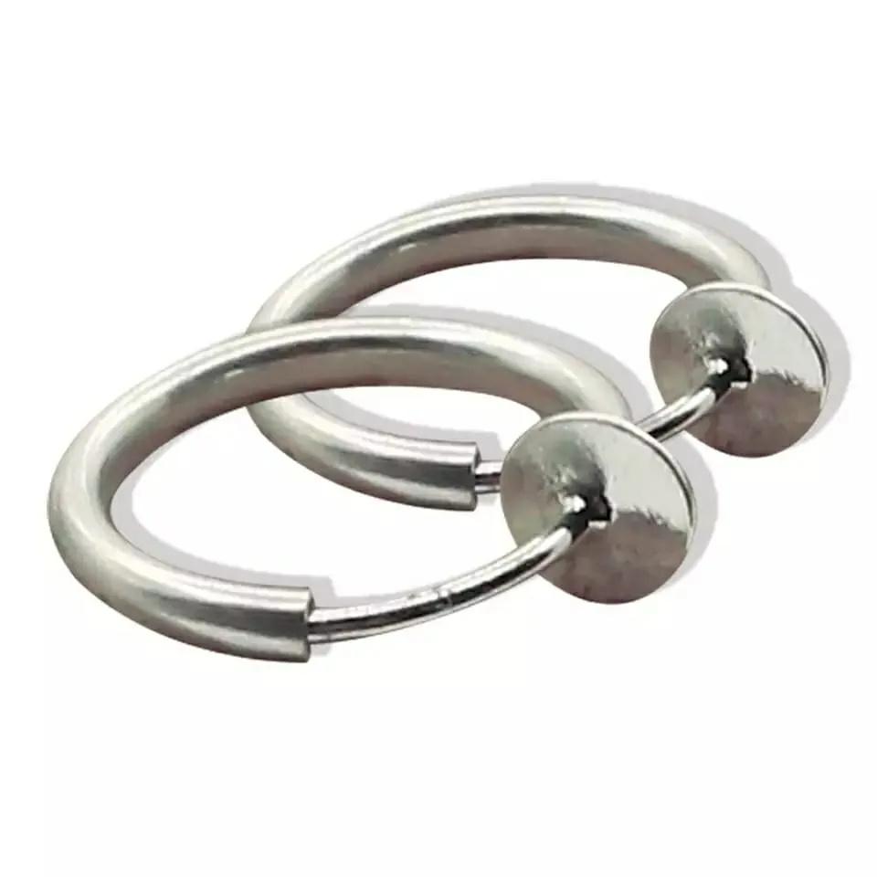 1 Pcs Trendy Stealth No Piercing Spring Nose Ear and Lip Helix Hoop Cuff Clip