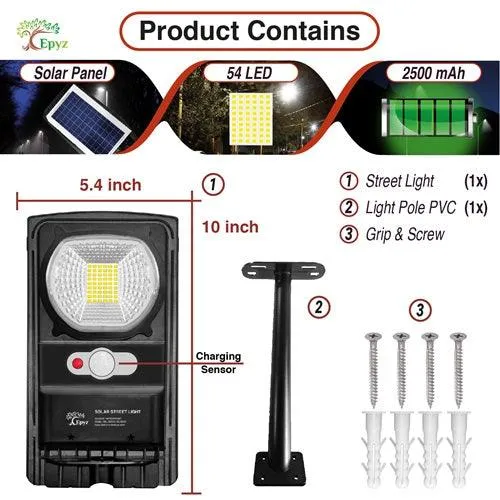 10 Watt Solar Street Light (White Light)