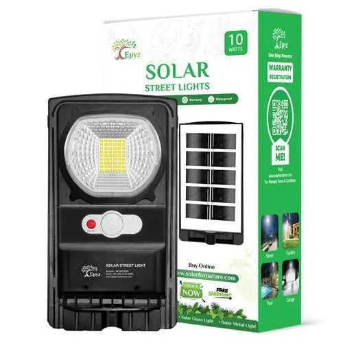 10 Watt Solar Street Light (White Light)