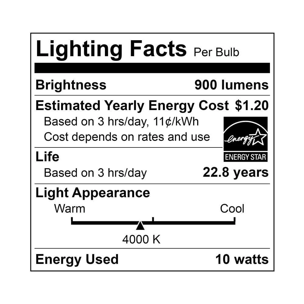 10W PAR30 Long Neck Dimmable LED Bulbs - 40 Degree Beam - E26 Base - 900 Lm - 2-Pack