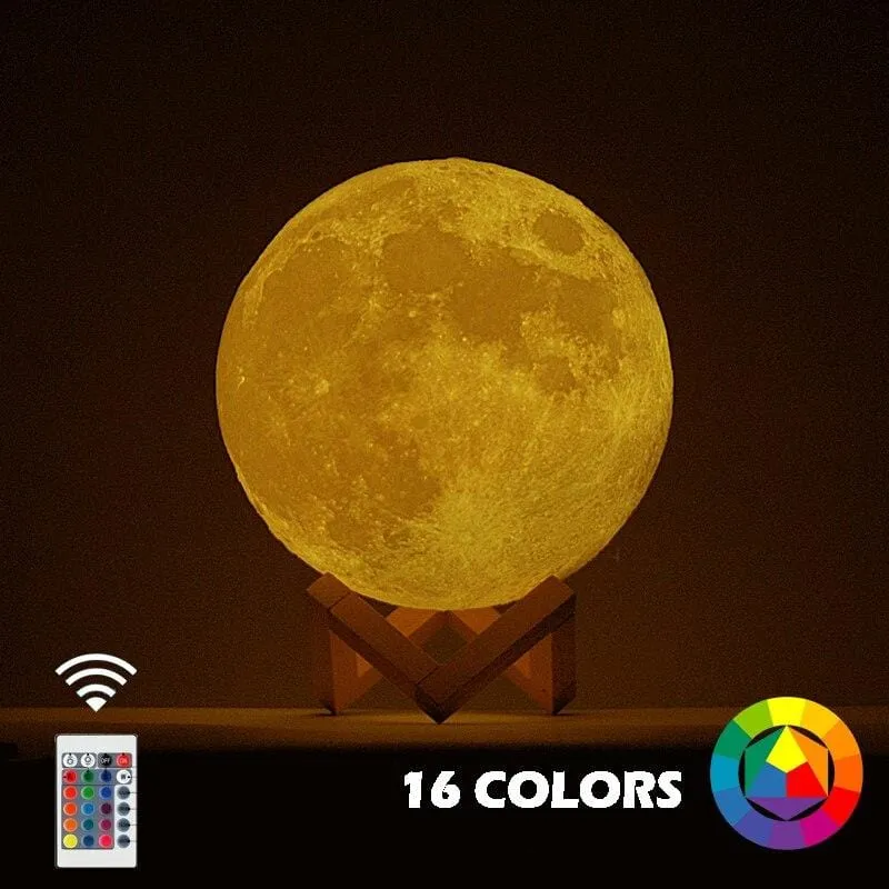 16 Color Night Light Moon Lamp