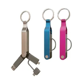 2 in 1 USB Cable with key holder