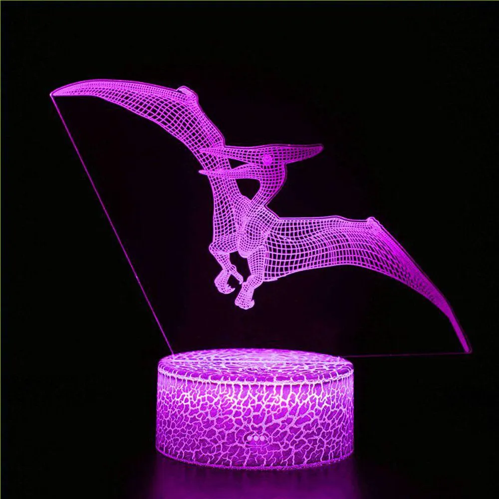 3D Illusion Night Light for Dinosaur Realistic Character Mossaurus