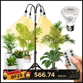 40W Adjustable Tripod Stand Grow Light with Remote Control (US ONLY)