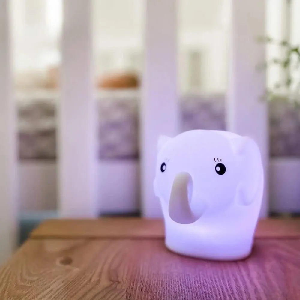 Baby Studio Soft Silicon Elephant Night Light