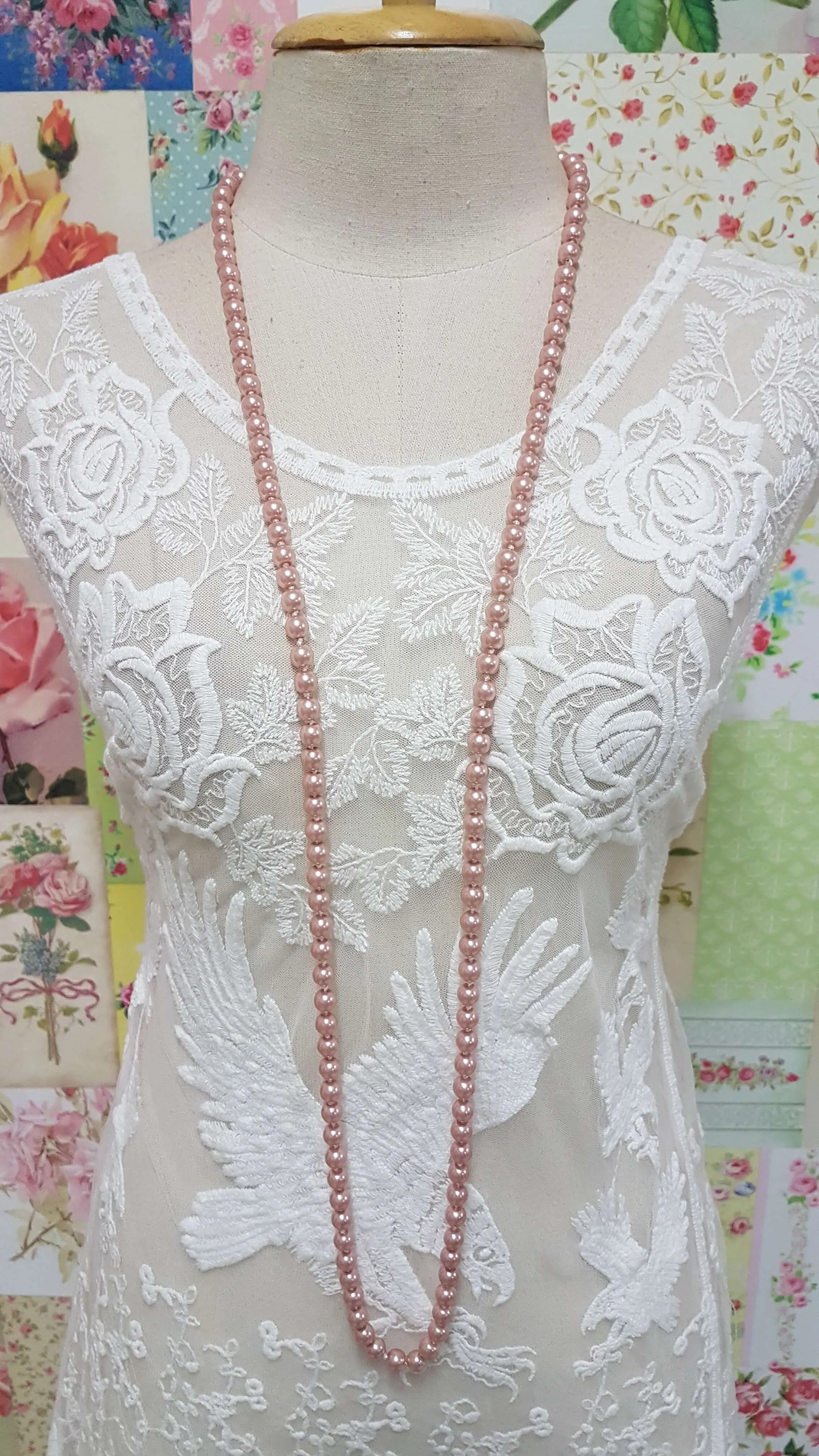 Blush Pink Necklace JU059