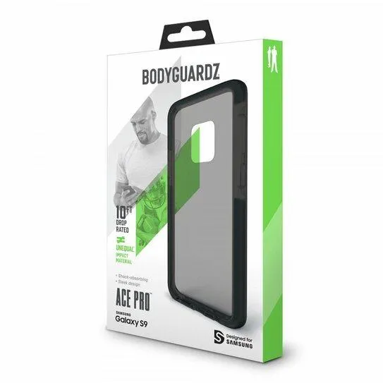 BodyGuardz Ace Pro Samsung Galaxy S9 Smoke/Black Case