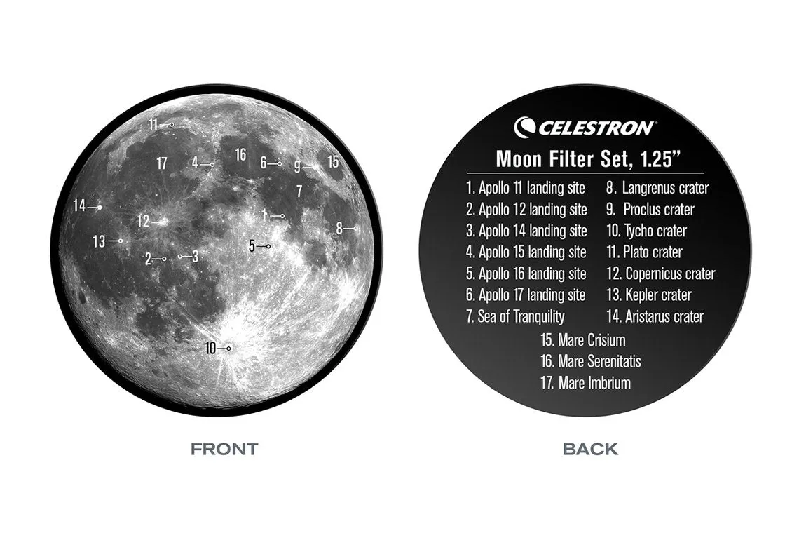 Celestron 1.25" Moon Filter Set