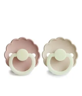 FRIGG Daisy Night Silicone Pacifier - Blush/Cream