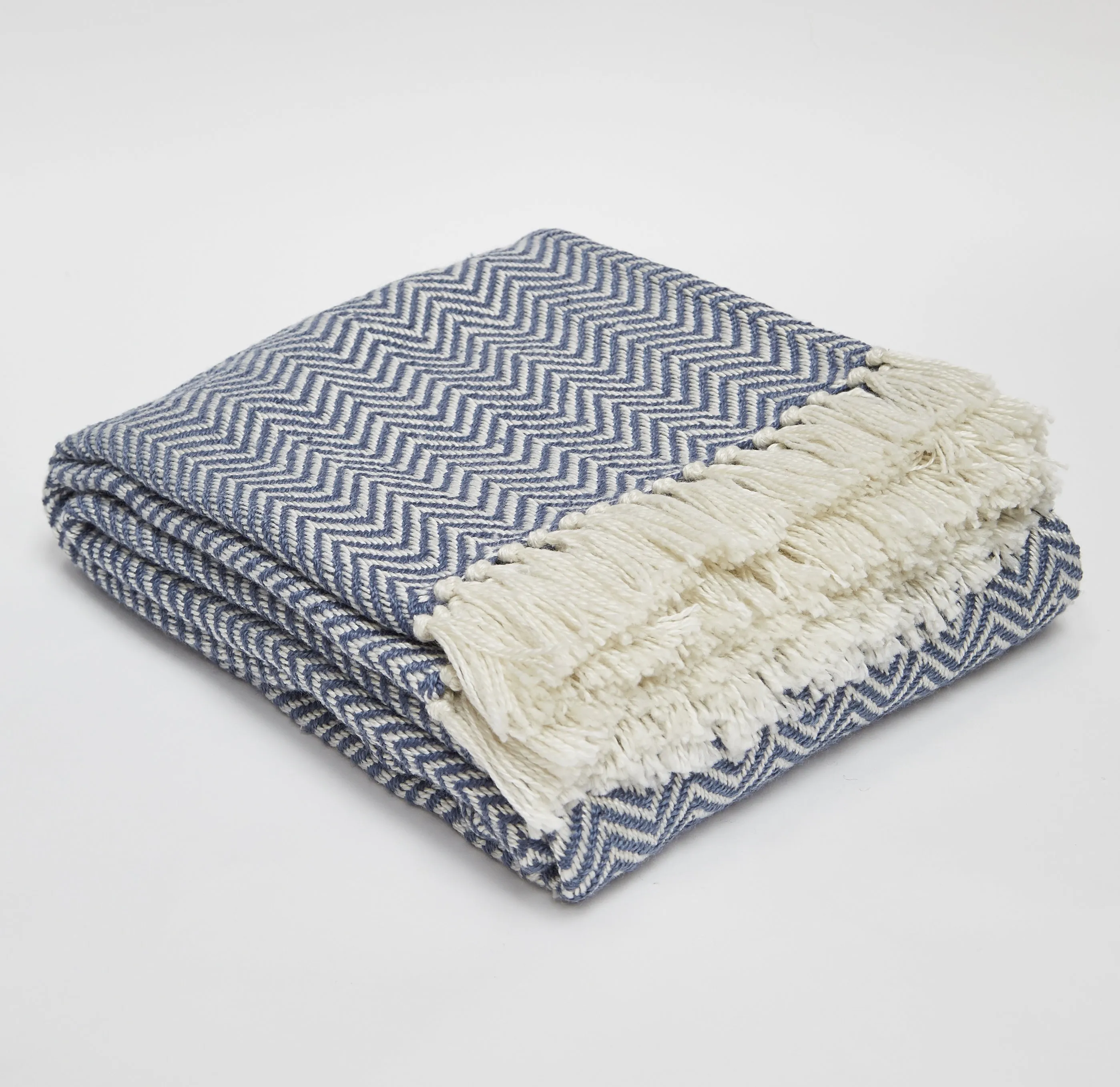 Herringbone Blanket - Navy