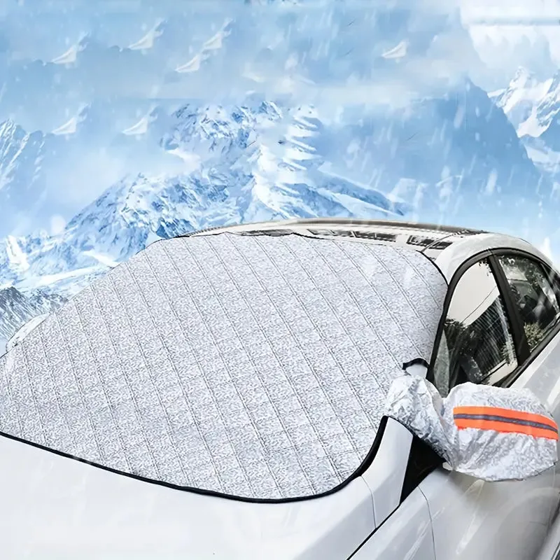 Magnetic Front Windscreen Sunshade Thickened Sunscreen Anti-UV Heat Insulation Snow Shield Cover