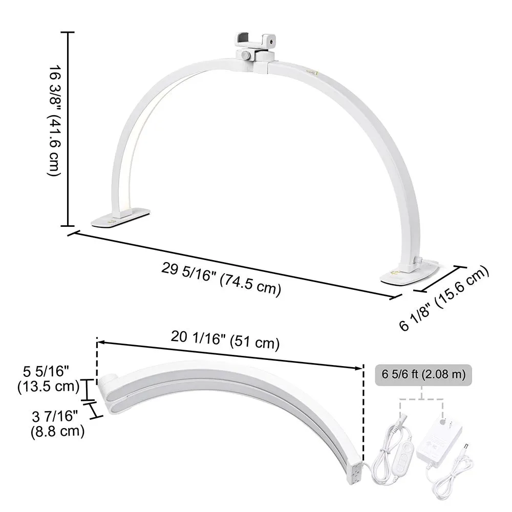 Manicure Table Lamp for Nail Lash Salon 4,700lm 29in