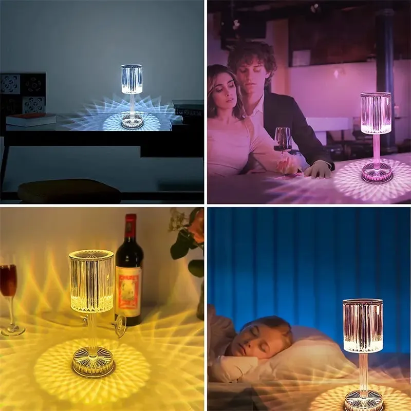 Modern Crystal Table Light with Touch Control Dimmable