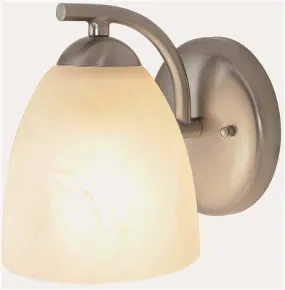 Monument 1-Light Brushed Nickel Bath Light