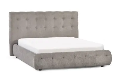 Odette Bed - Light Taupe