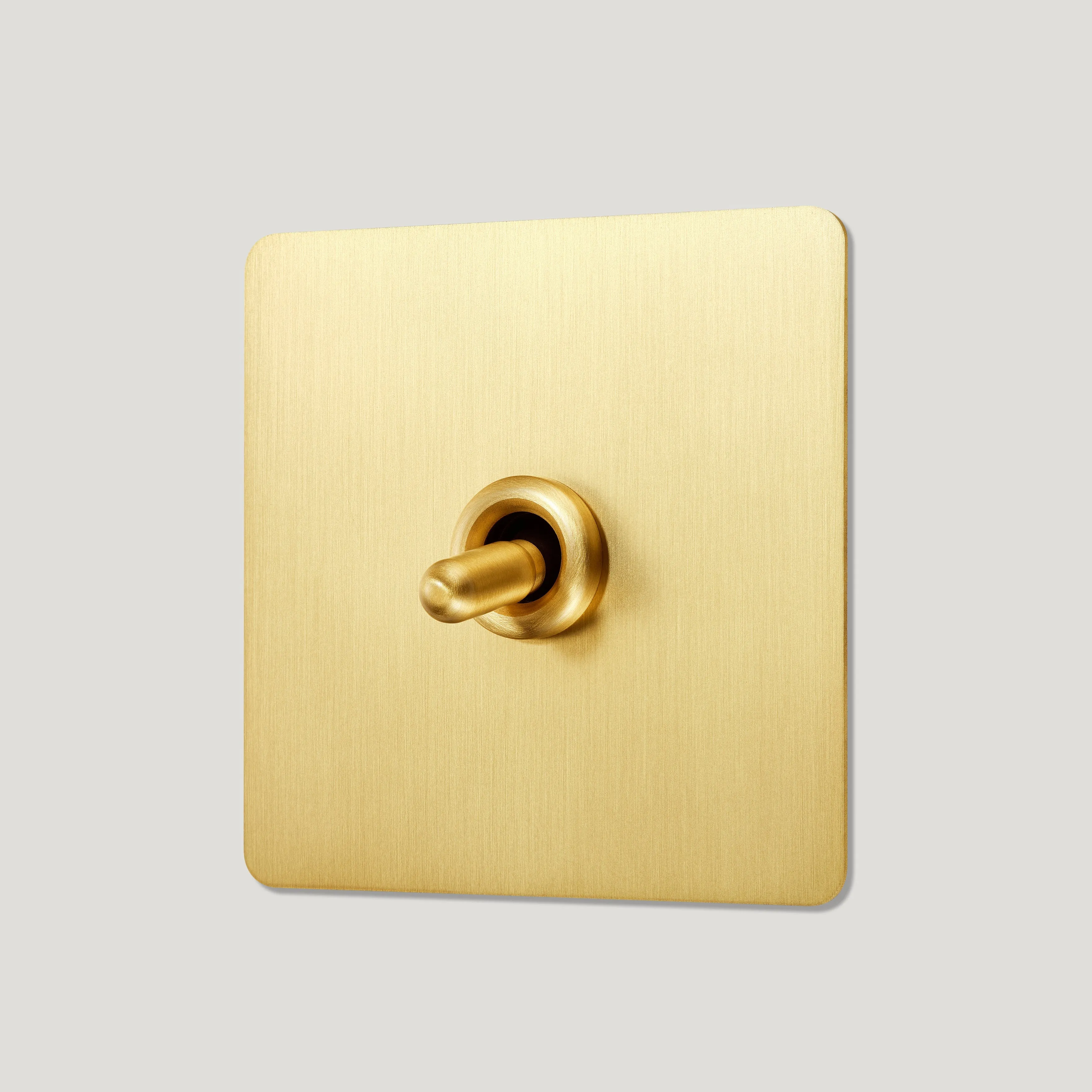 PALO 1G Toggle Light Switch - Brass