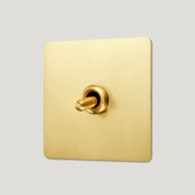 PALO 1G Toggle Light Switch - Brass