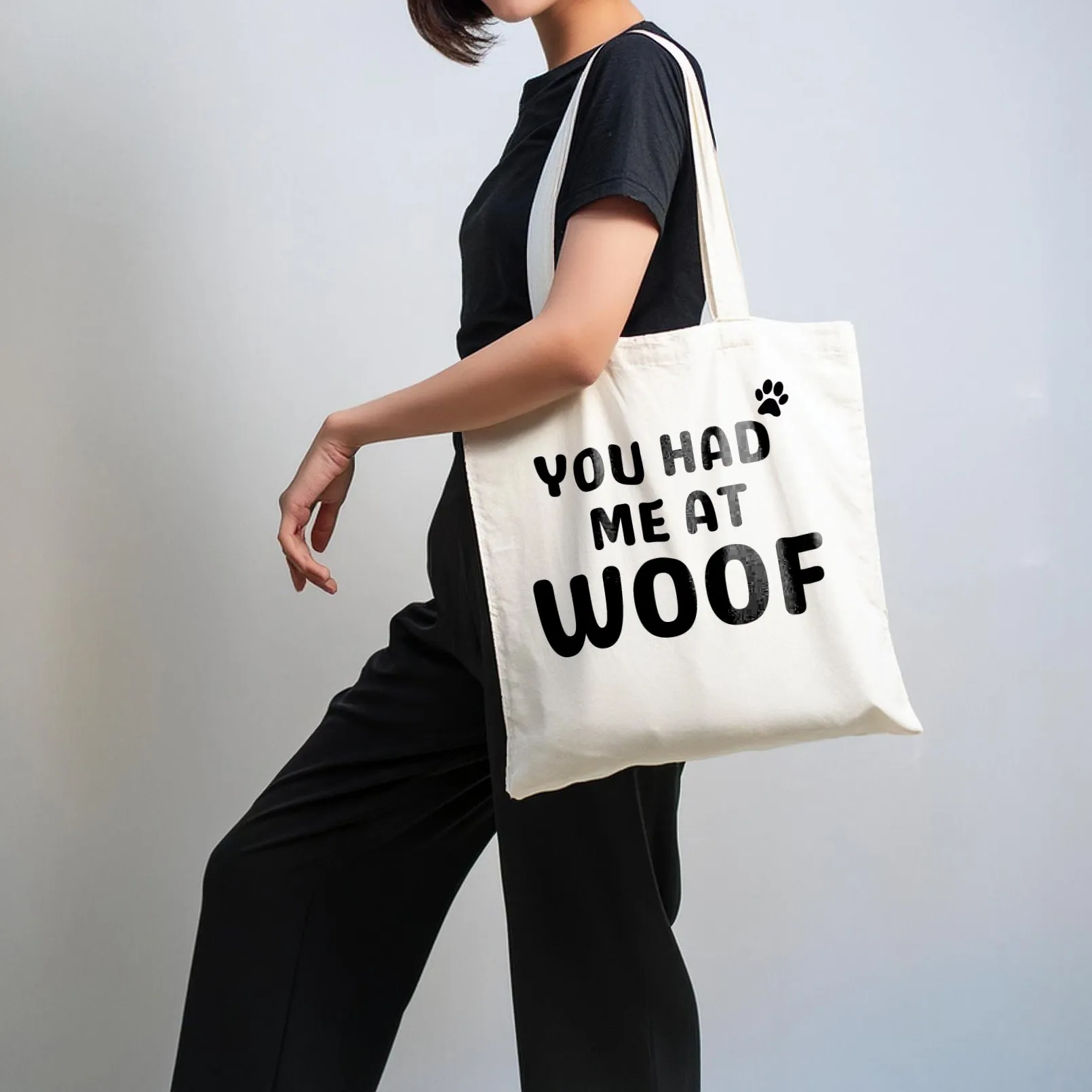 PawsMo Canvas Tote Bag