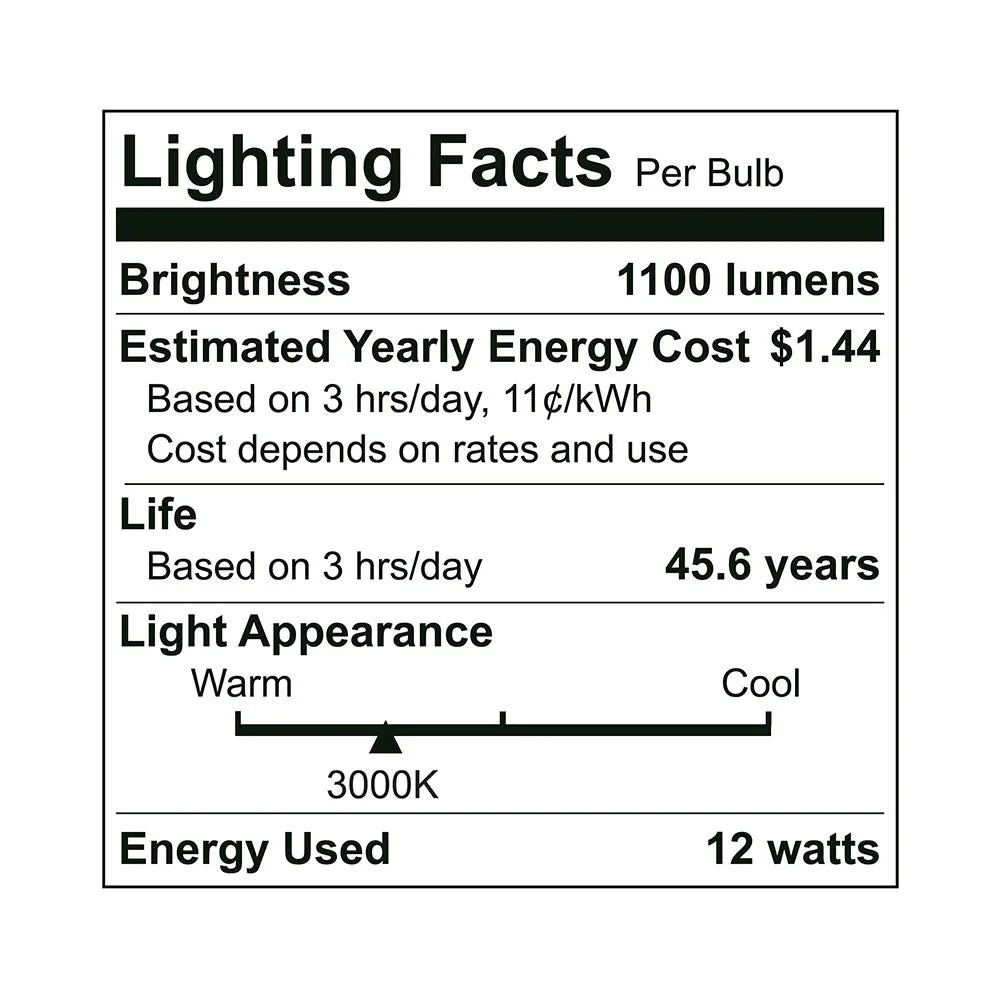 PL Lamp Vertical A B Hybrid 1100lm 120-277V LED Light Bulb (50-Pack)