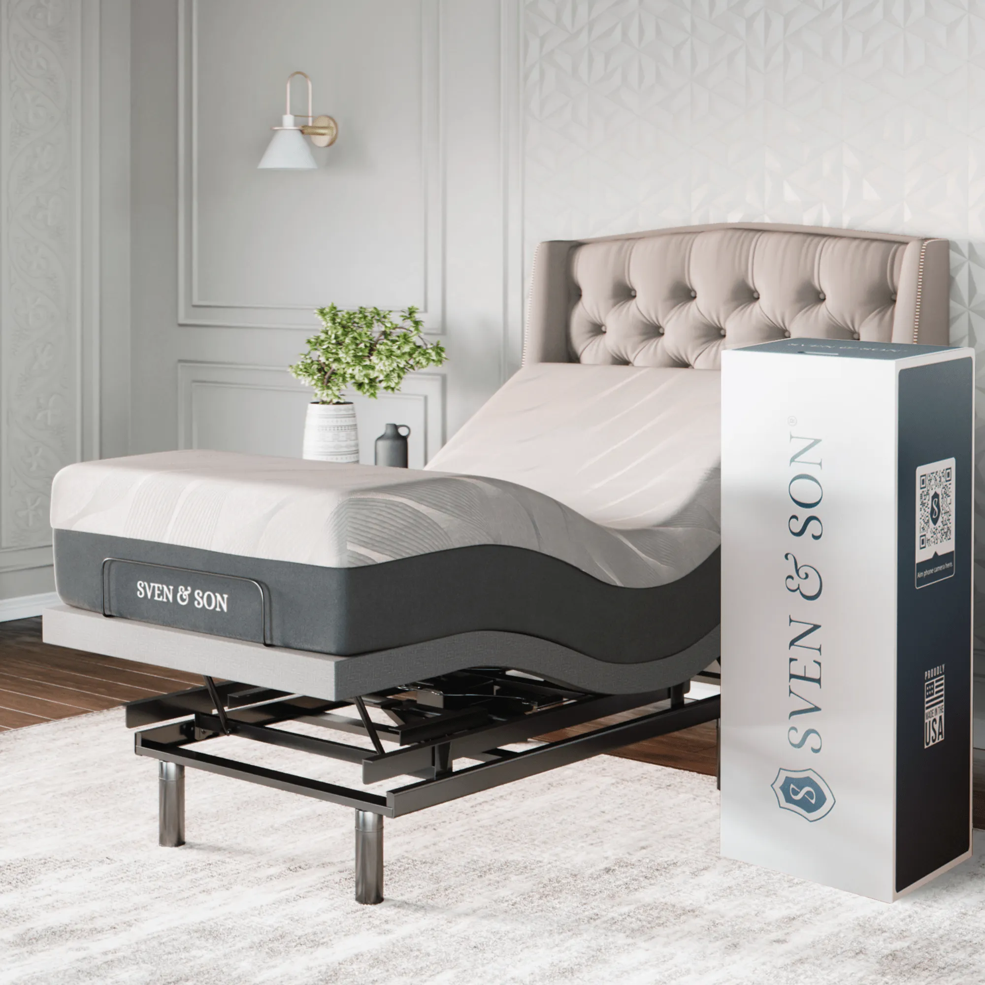 Platinum Series Adjustable Bed Base   Choice of Mattress Bundle