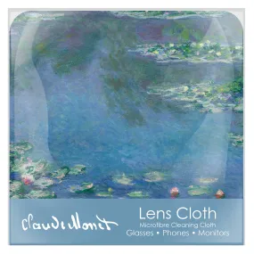 Quality Microfiber Lens Cleaning Cloth - Monet Water Lilies