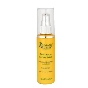 RADIANT GLOW BOTANICAL FACIAL MILK 80ML. Restore smoothness, suppleness, balance oil secretions & elasticity.