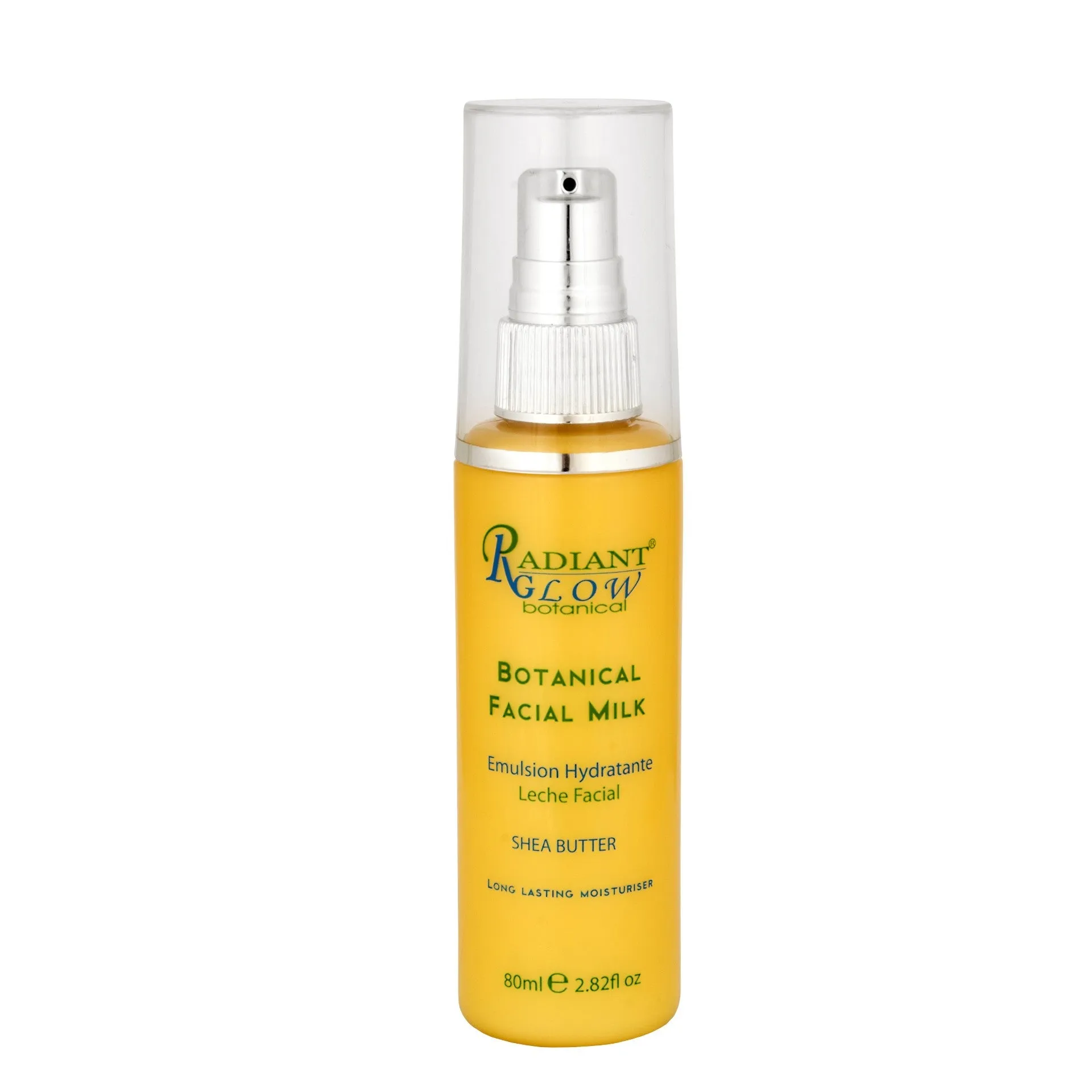 RADIANT GLOW BOTANICAL FACIAL MILK 80ML. Restore smoothness, suppleness, balance oil secretions & elasticity.