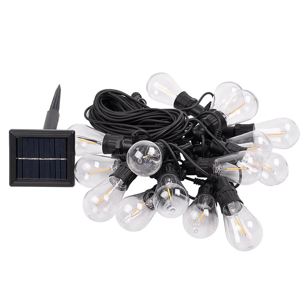 TheLAShop Outdoor Solar String Light Xmas Waterproof 15Bulbs 48ft