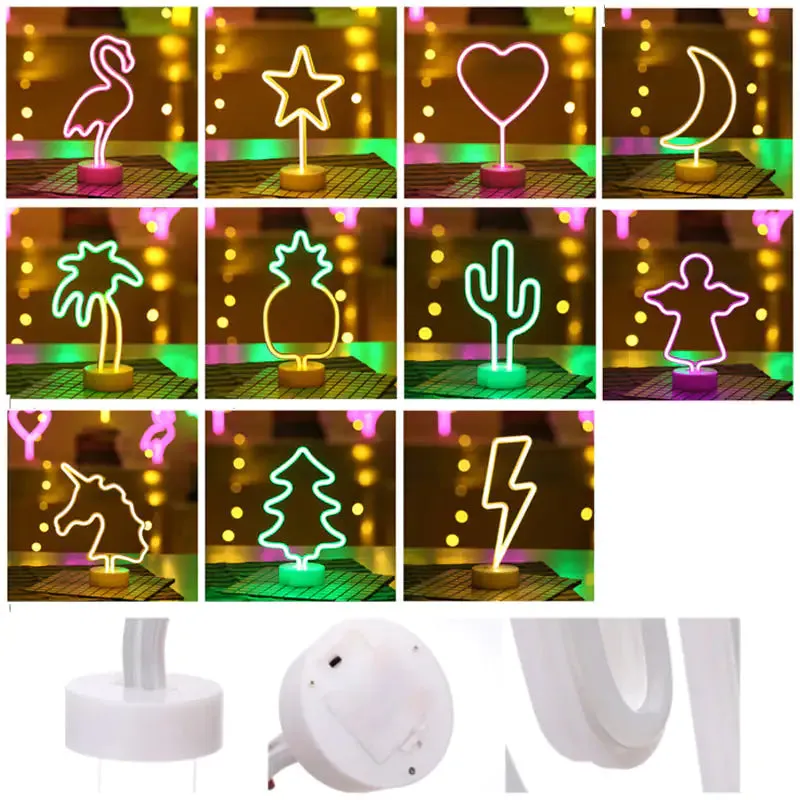 Tropical Nights Neon Decor Lights With Remote Control