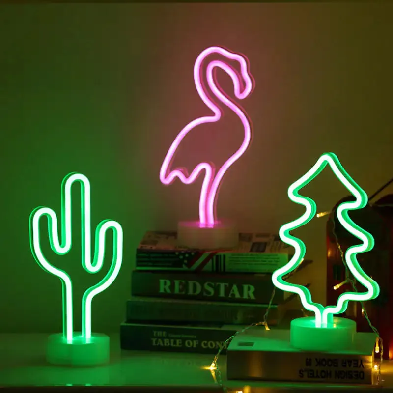 Tropical Nights Neon Decor Lights With Remote Control