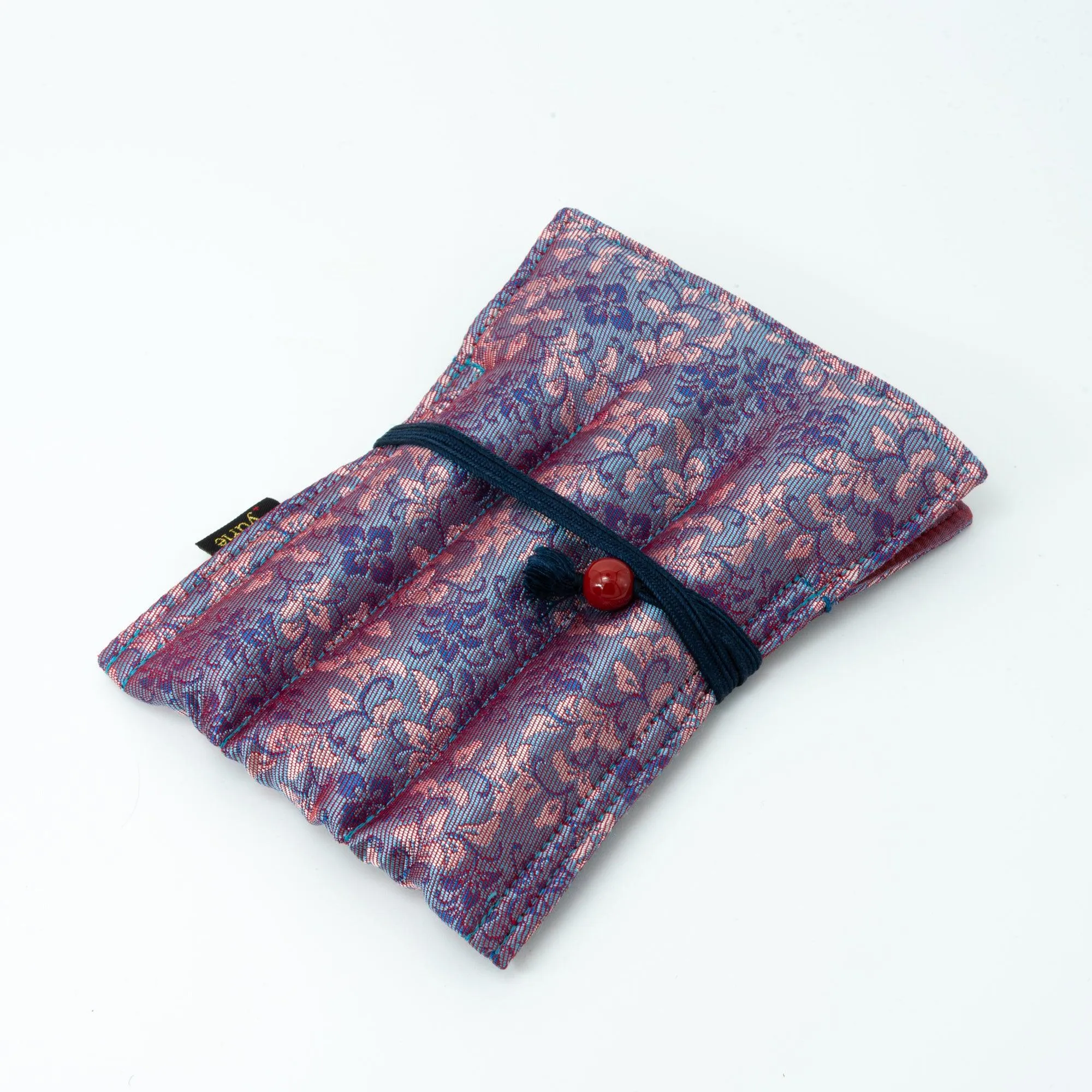 Twilight Blossom Nishijin Silk  Fountain Pen Case - Triple Slot