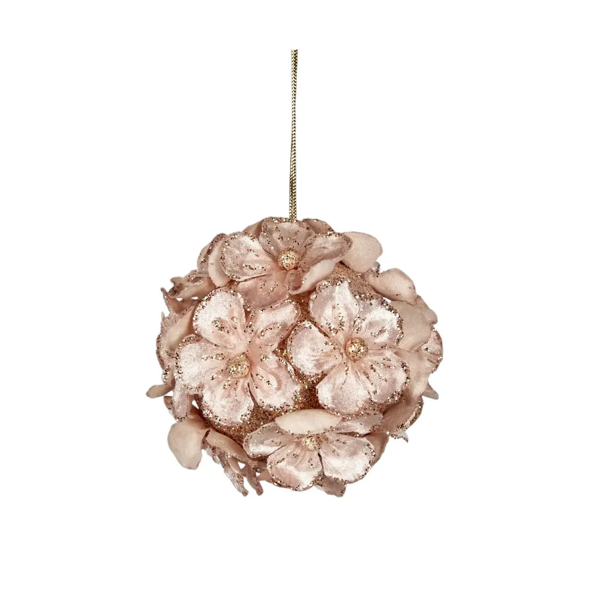 Vixen & Velvet Hydrangea Ornament Light Pink 10cm