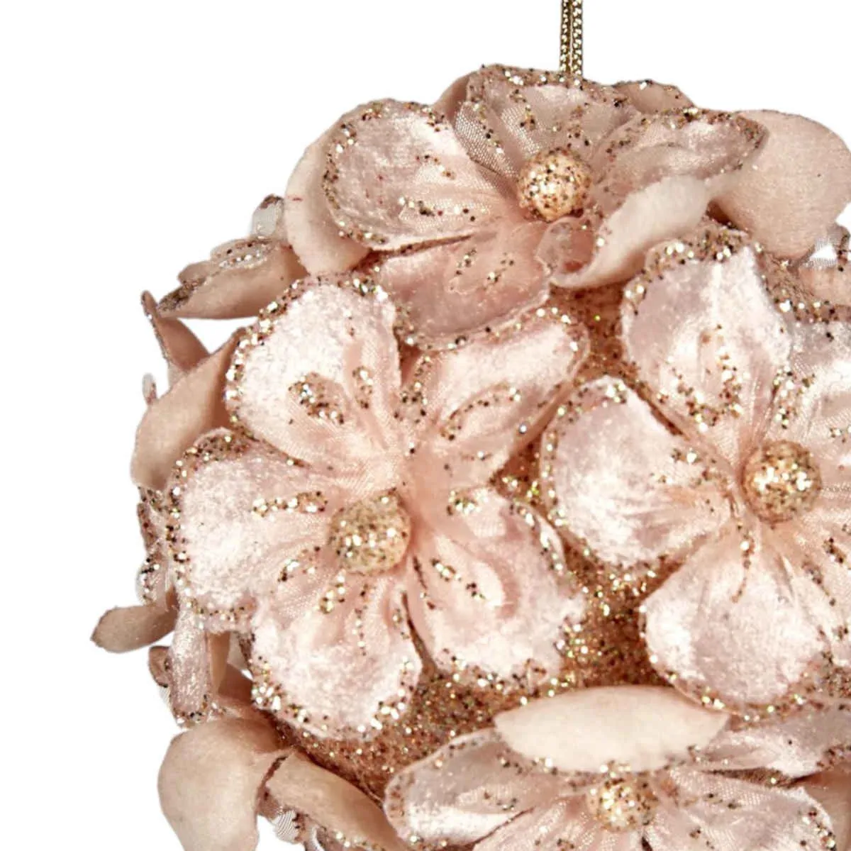 Vixen & Velvet Hydrangea Ornament Light Pink 10cm