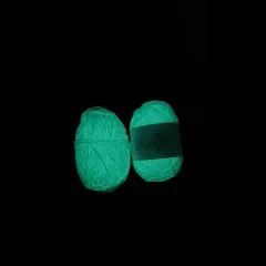 Wool Cotton Glow in the dark fluorescent Crochet Yarn